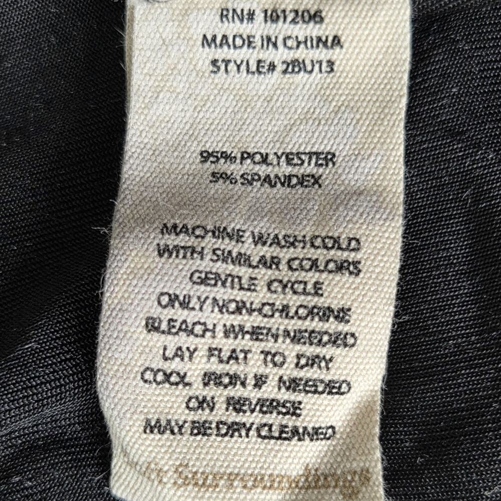 Soft Surroundings Tai Velvet Black Tunic SZ M Mandarin Collar Zen Minimalist Art - Picture 16 of 16